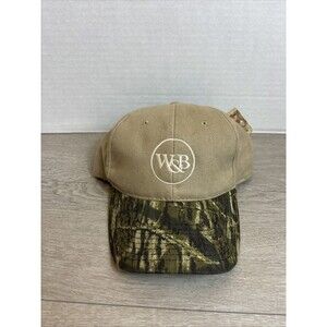 Mossy Oak CAMO/BROWN W&B Hat Adjustable Back OSFM Cap NEW WITH TAG